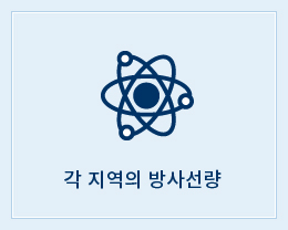 각 지역 방사선량